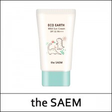 [The Saem] TheSaem ★ Big Sale 50% ★ (Eco Earth Mild Sun Cream 50g / SPF32 PA+++ / EXP 2022.11 / FLEA / 13,000 won(20)